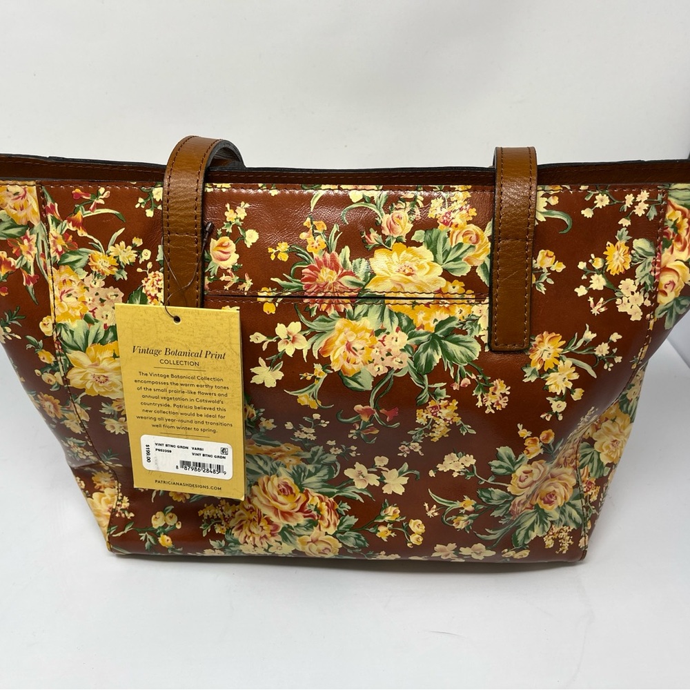 Patricia Nash Varsi Tote Vintage Botanical Garden Print